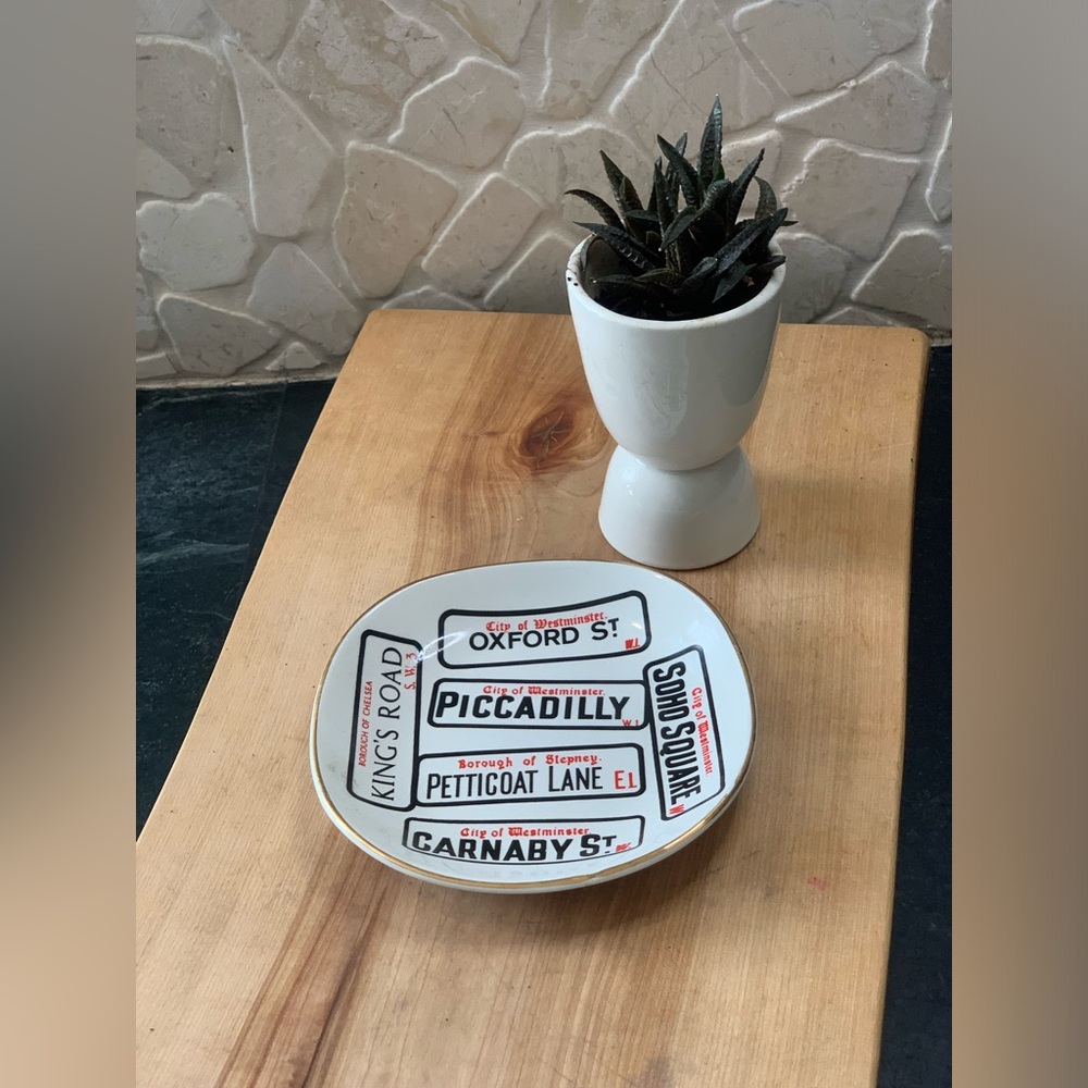 WEATHERBY HANLEY | Vintage London Street Sign Trinket Dish